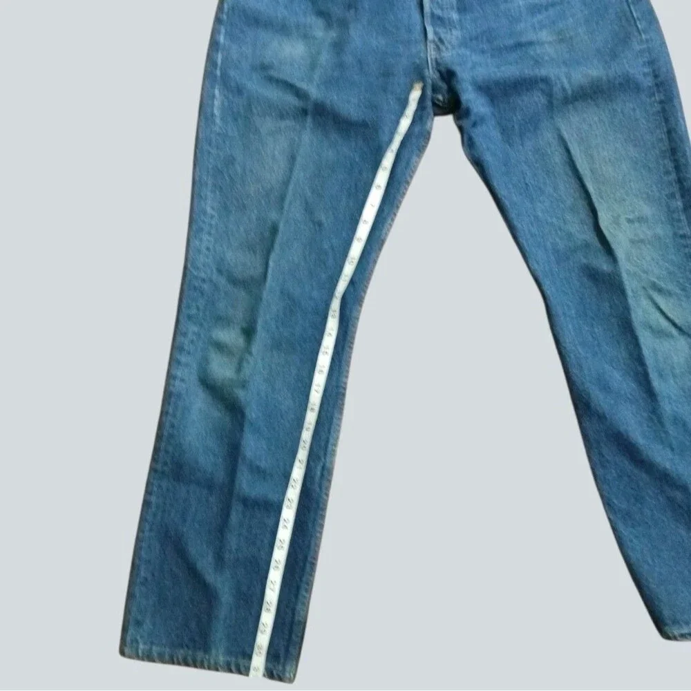 Levis 501 Original Fit Button Fly Denim Jeans Medium Wash Size 40x32